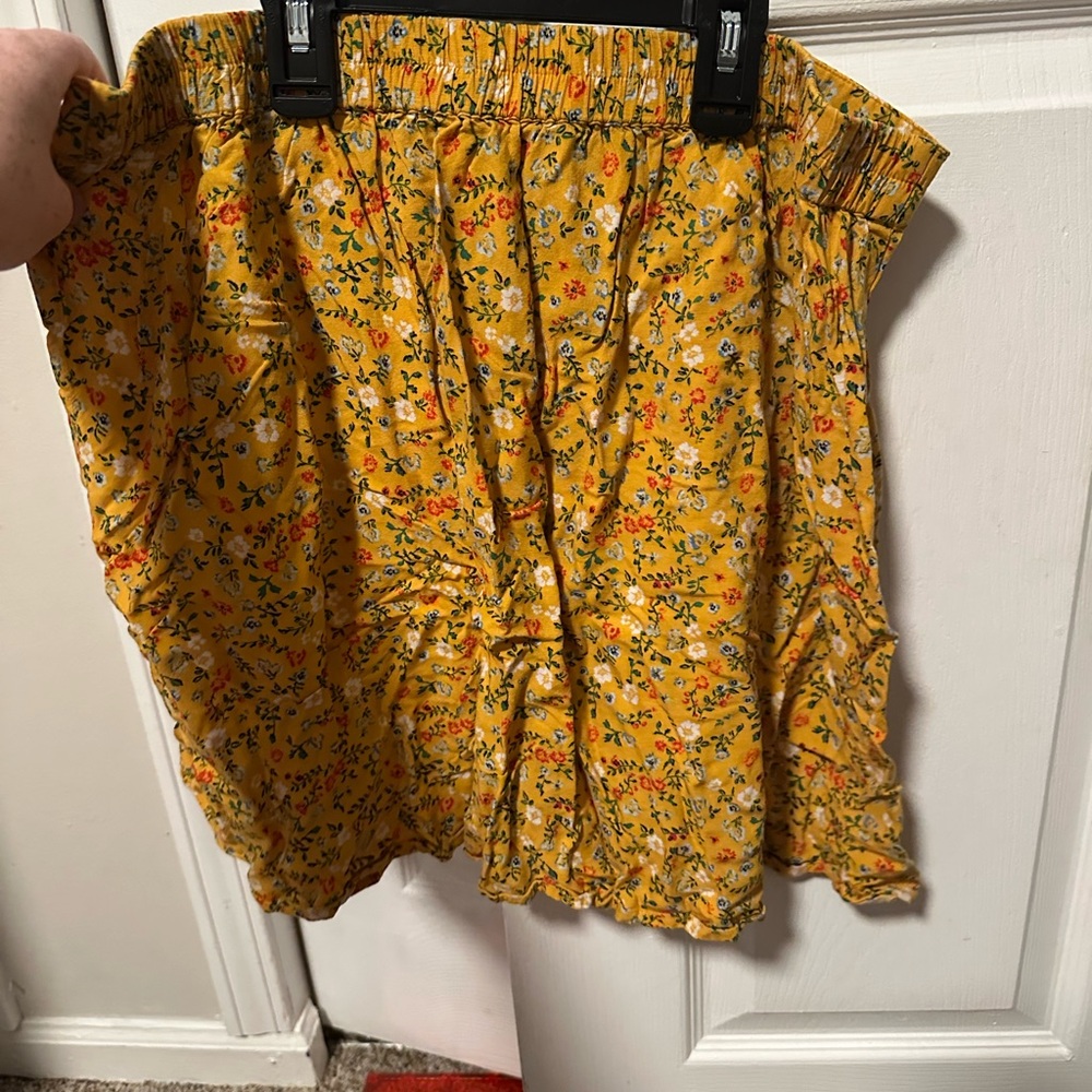 Floral Yellow Skirt